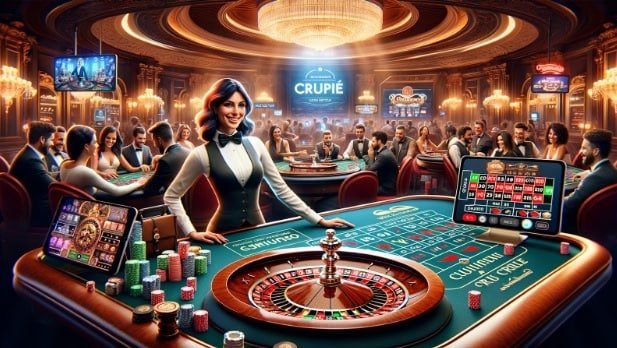 Antarmuka permainan Arcade Memancing di aplikasi monopoli menampilkan mekanisme penembakan ikan yang interaktif